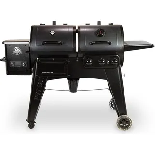 Pit Boss Navigator 1230 Kombo-Grill (bis 260 Grad, ausklappbare Ablage) 10706 - Silber