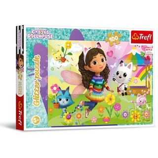 Trefl Glitter Puzzle 100 - Gabby's Dollhouse