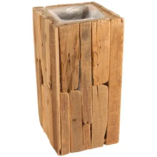 Dekovase, Braun, Holz, Kunststoff, Tanne, 20x40x20 cm, stehend, zum Stellen, Dekoration, Skulpturen & Dekoobjekte, Dekoobjekte