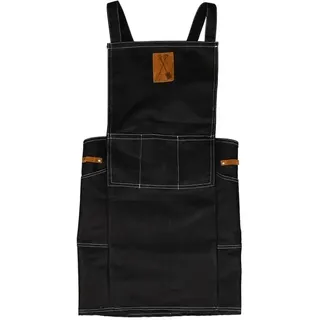 Esschert Design Gartenschürze Blau nach japanischer Art - Denim & Leder