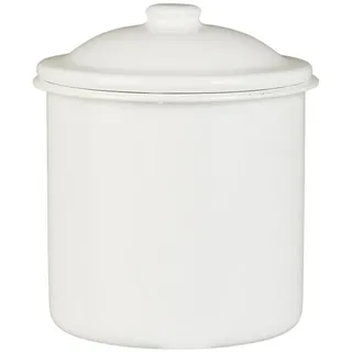 ib laursen Dose Emaille, Höhe 13, Ø 11 cm