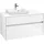 Waschbeckenunterschrank 100 x 55 cm Glossy White