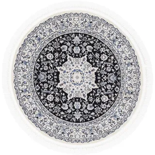 carpetfine Nain Diane Kurzflorteppich Ø 120 cm Blau