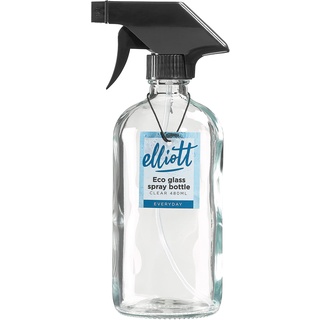 Elliott 480 ml transparente Glas-Sprühflasche, hergestellt aus recyceltem Glas und mit einem Sprühmechanismus, ideal für die Reinigung, Bewässerung von Pflanzen und viele andere Anwendungen
