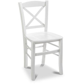 2er Set Stuhl Clayton Holz Weiß