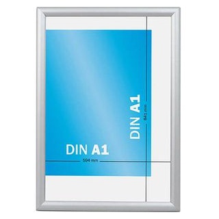 Böttcher-AG Klapprahmen DIN A1, Aluminium, Profil 17 mm