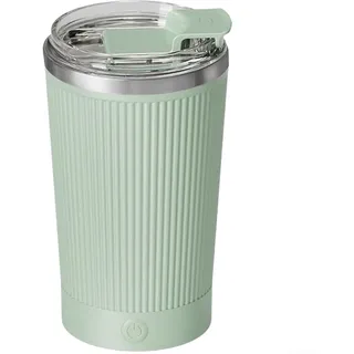 Selbstrührender Becher, automatische magnetische Kaffeetasse, 316 Edelstahl, elektrischer Proteinpulver-Mixer (separater Boden, Matcha-Grün)