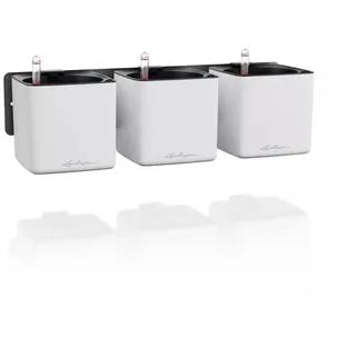 LECHUZA Cube Premium 14 Komplettset 14 x 14 x 14 cm Weiß