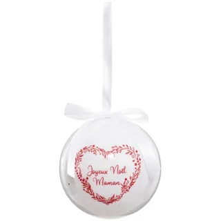 FEERIC LIGHTS & CHRISTMAS - Weihnachtskugel Papier Druck 75 mm Papa Mama - Mama