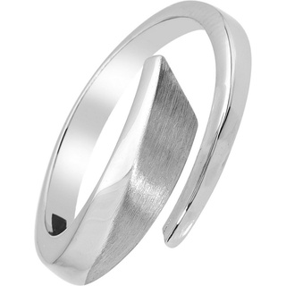 Balia Silberring Balia Ring für Damen mit matter und (Fingerring), Fingerring Größe 60 (19,1), 925 Sterling Silber (Zeitlos) Silber 925 silberfarben