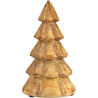 G. Wurm, Weihnachtsdeko, Aufsteller Tannenbaum aus Mangoholz natur (B/H/T) 12x20x12cm