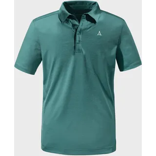 Poloshirt SCHÖFFEL "CIRC Polo Shirt Tauron M" Gr. 50, grün (6755, grün) Herren Shirts Kurzarm