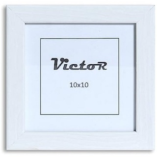 Victor (Zenith) Bilderrahmen Klee, Bilderrahmen Weiß 10x10 cm, Bilderrahmen Modern weiß Quadratisch