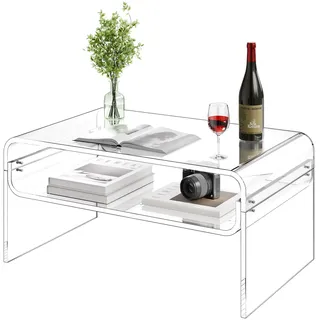 Vevor Couchtisch Transparent Acryl 50 x 80 x 38 cm
