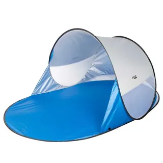 Aktive 62322 Uv50 Pop-up-windschutz Und Strandzelt 120x200x90 Cm - White / Blue - 2 Platz