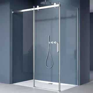 doporro Ravenna17 Duschkabine mit Schiebetür 120 x 70 cm transparent ESG-Sicherheitsglas