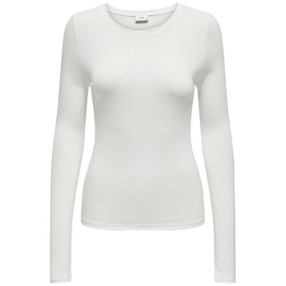 JACQUELINE de YONG T-Shirt Langarm Shirt Dünner Basic Pullover JDYSUMA 6403 in Weiß-3 schwarz|weiß XXL (44)