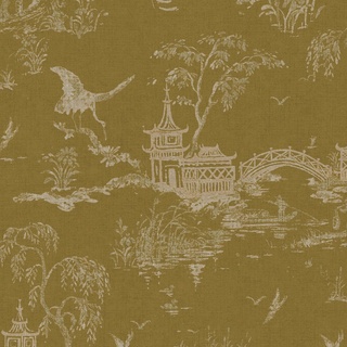 Vliestapete, Gelb, Kunststoff, Papier, orientalisch, 52 cm, Made in Europe, Tapeten Shop, Tapeten
