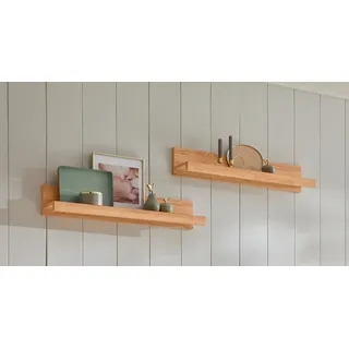 Wandregal OTTO HOME "Burani", beige (kernbuche teilmassiv), B:90cm H:16cm T:17cm, Regale, Wandregal, teilmassiv