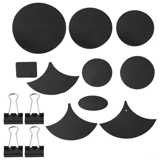 Eawfgtuw 14-teiliges Schlagzeug-Schalldämpfer-Set Übungspads, Drumhead Dämpfer, Gummischaumstummer, Beckenschalldämpfer Pack für Becken und Trommeln, Geräuschreduzierungsset für Heimprobe