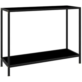 vidaXL Konsolentisch 100x35x75 cm schwarz