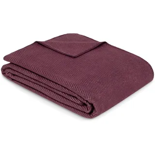 IBENA Charlotte Kuscheldecke 140 x 200 cm Burgundy