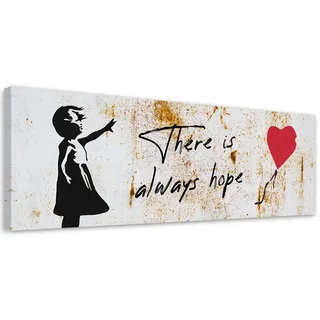 Feeby Leinwandbild, Beige, Textil, Streetart/Graffiti, Rechteckig, 120x40 cm, Bilder und Zubehör, Wandbilder, Leinwandbilder