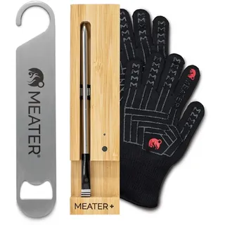 MEATER Plus (Honig) mit Handschuhen und Stabklinge