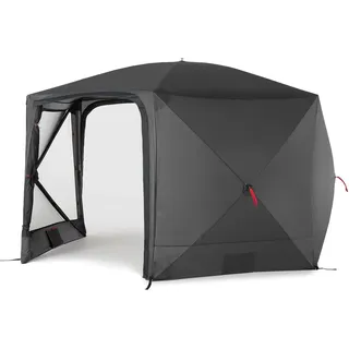 Qeedo Quick Hub Hex 3,66 x 2,2 m inkl. 4 Seitenteile Grau