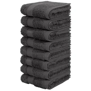 OTTO home Vanessa Handtuchset 30 x 50 cm grau 8 St.