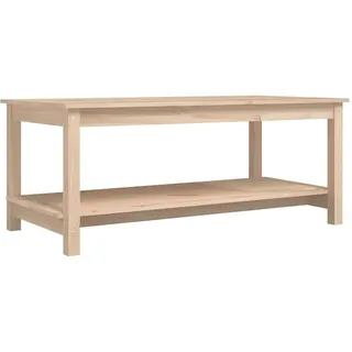 vidaXL Couchtisch Beistelltisch Wohnzimmertisch Sofatisch Teetisch Kaffeetisch Tisch Wohnzimmer Holztisch 110x55x45cm Massivholz Kiefer