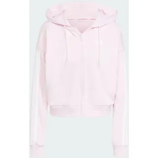 adidas Essentials 3-Streifen French Terry Reißverschlusspullover Clear Pink / White XL