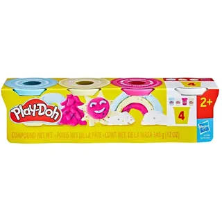 Hasbro Play-Doh 4Er-Pack Konfettiknete