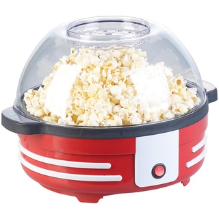 Rosenstein & Söhne Popcorn Machine: Retro-Popcorn-Maschine mit Rührwerk und Antihaftbeschichtung, 850 Watt (Popcornpfannen, Popcornmachines, Zuckerwatte)