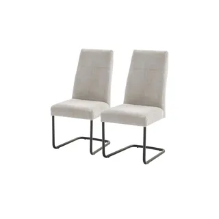 uno Schwingstuhl im 2er Set Amela , beige , Maße (cm): B: 50 H: 102 T: 62.5