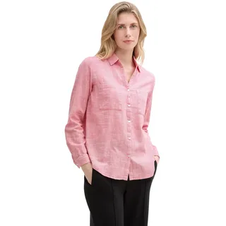 Tom Tailor With Slub Structure 1035247 Bluse Berry Red 46