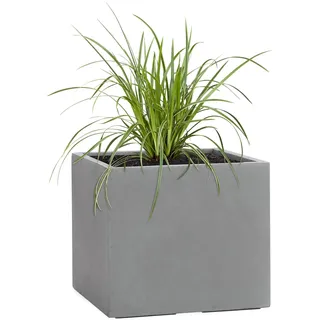 Pflanzwerk® Pflanzkübel Cube Grau 46x55x55cm *Frostbeständig* *UV-Schutz* *Qualitätsware*