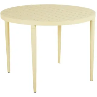 Brafab Bigby Gartentisch Ø 100 x 73 cm Gelb/Grau