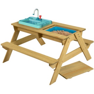TP Toys Kinder Picknicktisch mit Waschbecken, ca. B89/H51..., Natur