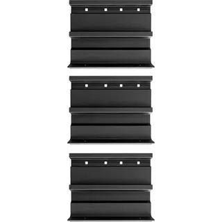 ECTIVE 3in1-Adapter für Thule & Fiamma Wandhalterungen 3 Stück für 35 x 2 Meter Markise Schwarz