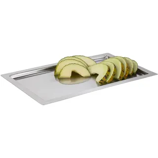APS 11119 GN 1/1 Tablett -Frames-, Serviertablett 53 x 32,5 cm, H: 2 cm, Edelstahl 18/10