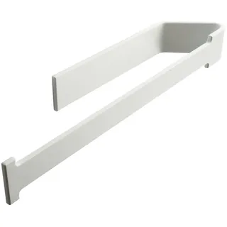Designfabrik Hamburg Küchenrollenhalter DFHH KRH, Aluminium Vollmaterial, ohne Bohren, abrutschsicher weiß