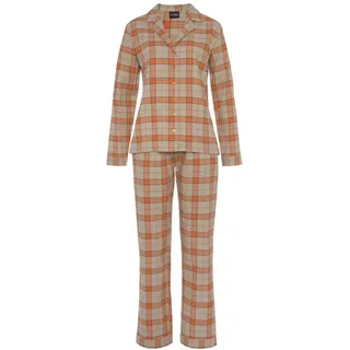 vivance dreams by lascana Vivance Dreams Pyjama kariert orange 32