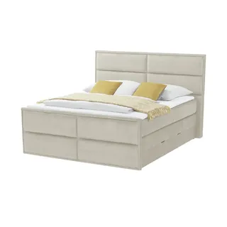 Möbel Kraft Boxspringbett 197 x 136 cm Beige