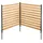 Sichtschutzzaun 110 98 2 Holz 2 St