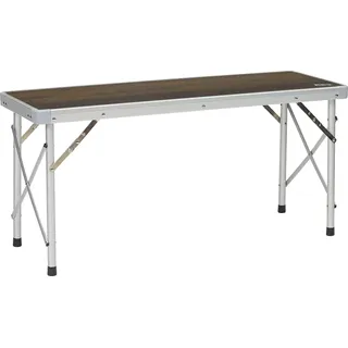 BERGER Sitzbank Livenza │Camping Picknick Bank Sitzhocker Essbank Campingbank Festival Kinderbank │stabil, extrem leicht, klappbar, belastbar bis 150 kg, platzsparend verstaubar, Aluminium (Dunkel)