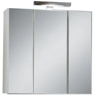 FMD Möbel, 925-003 Zamora 3 Spiegelschrank, melaminharz beschichtete spanplatte, maße 70.0 x 69. 0 x 19.0 cm