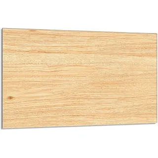Herdabdeckplatte 80x52 cm 1-teilig Ceranfeldabdeckung Induktion Herdschutz Spritzschutz Glasplatte Deko Schneidebrett, Holz Beige