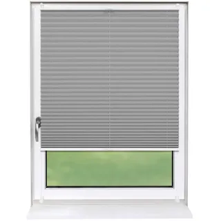 deco-raum Plissee Basic 95 x 210 cm grau