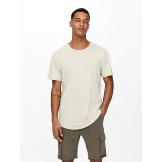 ONLY & SONS T-Shirt Langes Rundhals T-Shirt Kurzarm Shirt ONSMATT Stretch Basic (1-tlg) 3971 in Hellgrün grün|schwarz M